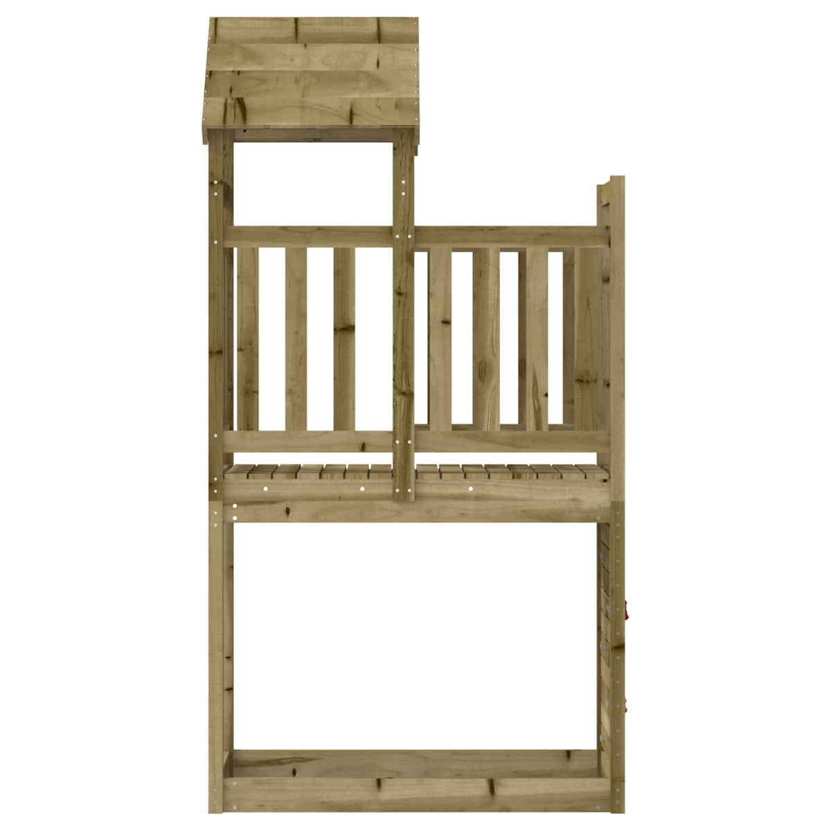 vidaXL Play Tower Brown 53 x 110.5 x 214 cm Solid Impregnated Wood 3