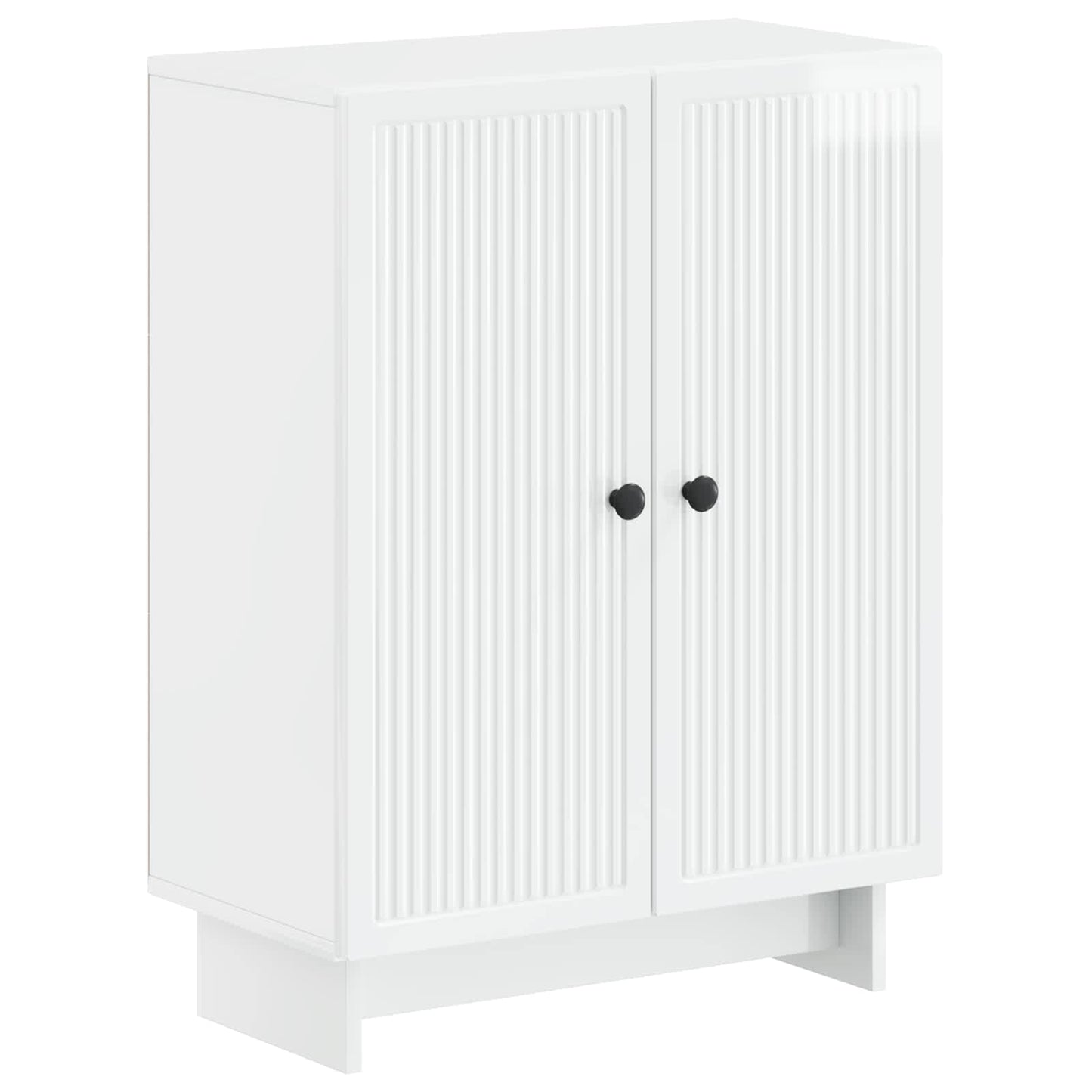 vidaXL 3 Piece Bathroom Cabinet Set EDE High Gloss White 2