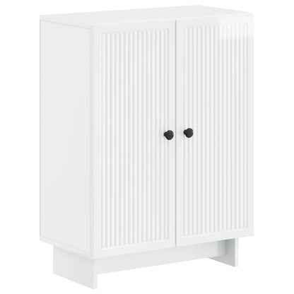 vidaXL 3 Piece Bathroom Cabinet Set EDE High Gloss White 2