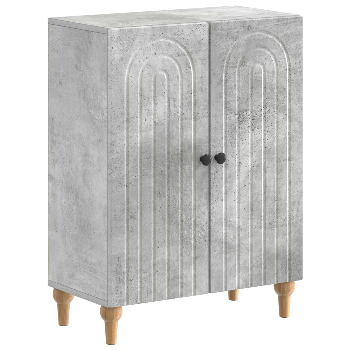 vidaXL 3 Piece Bathroom Cabinet Set ALKMAAR Concrete Grey 3