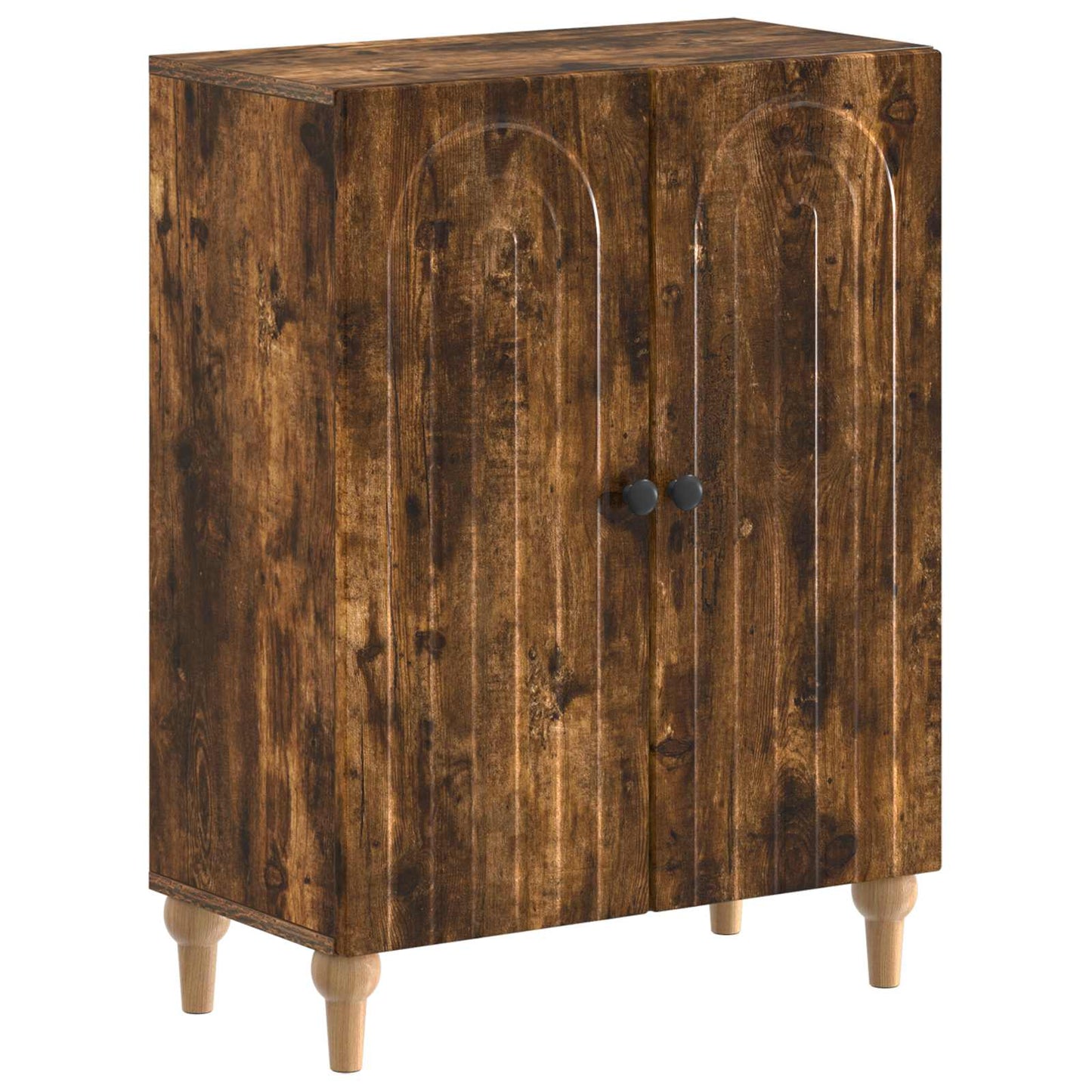vidaXL 3 Piece Bathroom Cabinet Set ALKMAAR Smoked Oak Engineered Wood 2