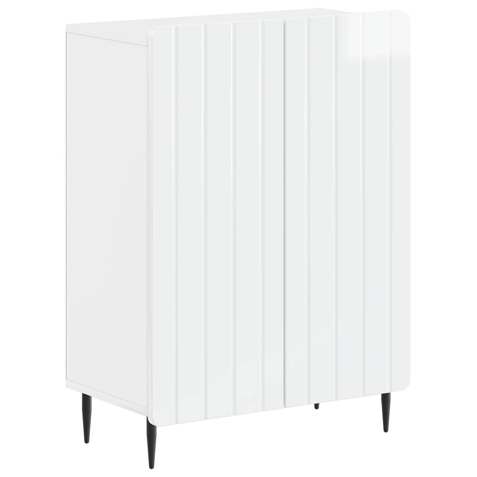 vidaXL 3 Piece Bathroom Cabinet Set ZWOLLE High Gloss White 2