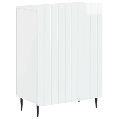 vidaXL 3 Piece Bathroom Cabinet Set ZWOLLE High Gloss White 2