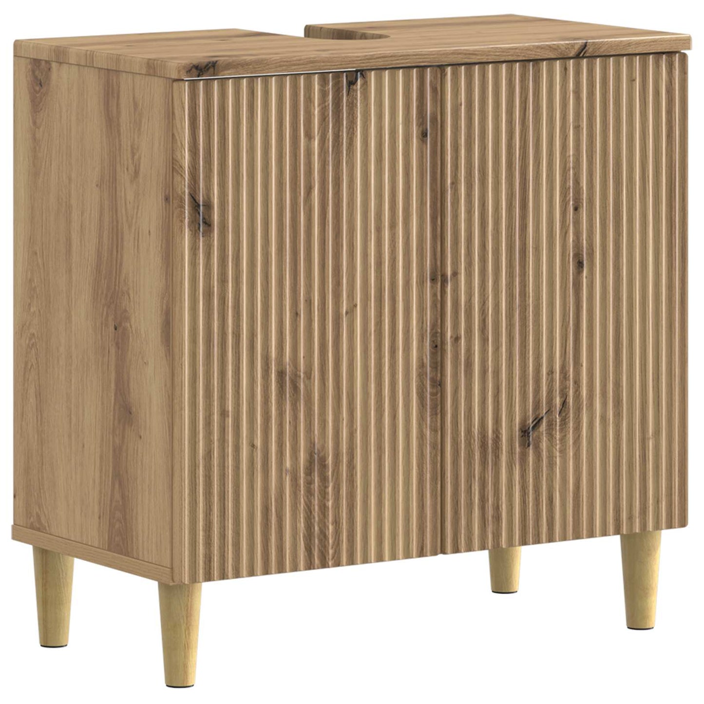 vidaXL 3 Piece Bathroom Cabinet Set ARNHEM Artisan Oak Engineered Wood 3
