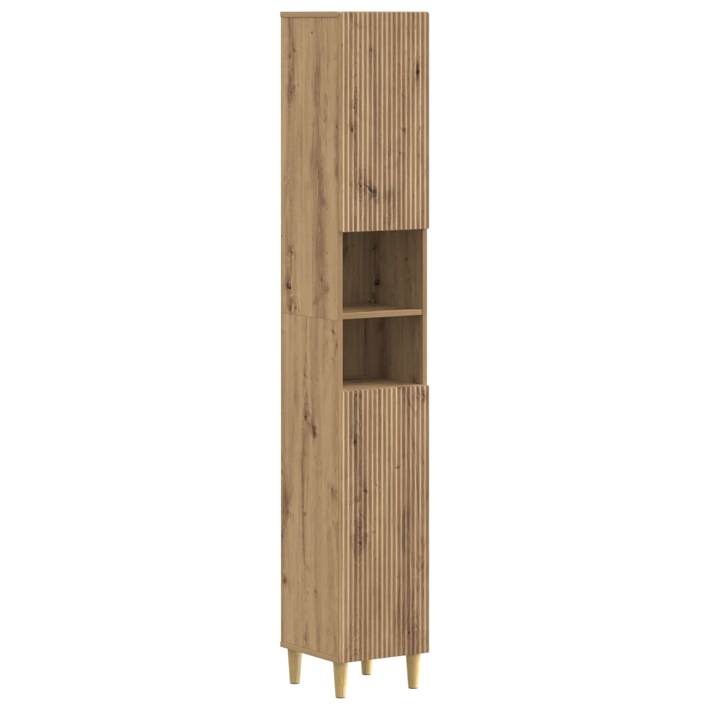 vidaXL 3 Piece Bathroom Cabinet Set ARNHEM Artisan Oak Engineered Wood 4