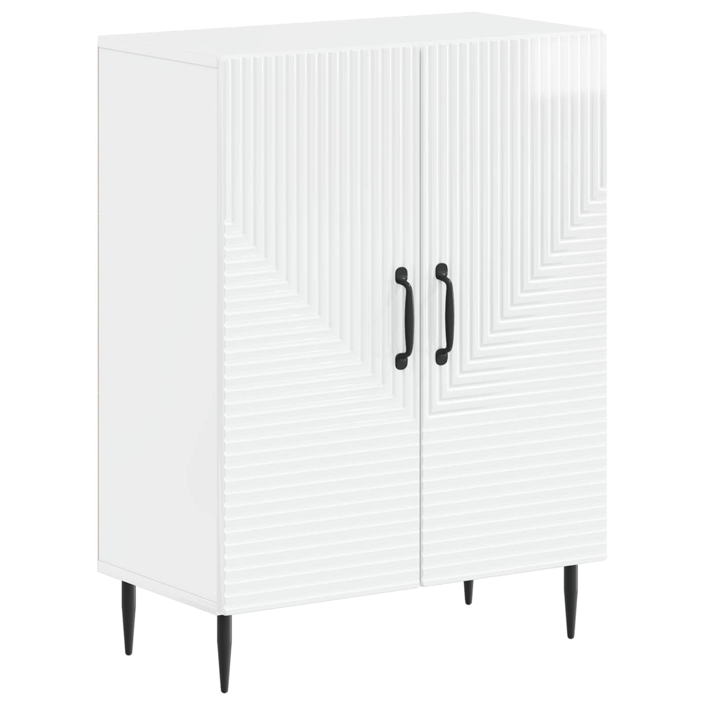 vidaXL 3 Piece Bathroom Cabinet Set HAARLEM High Gloss White 2