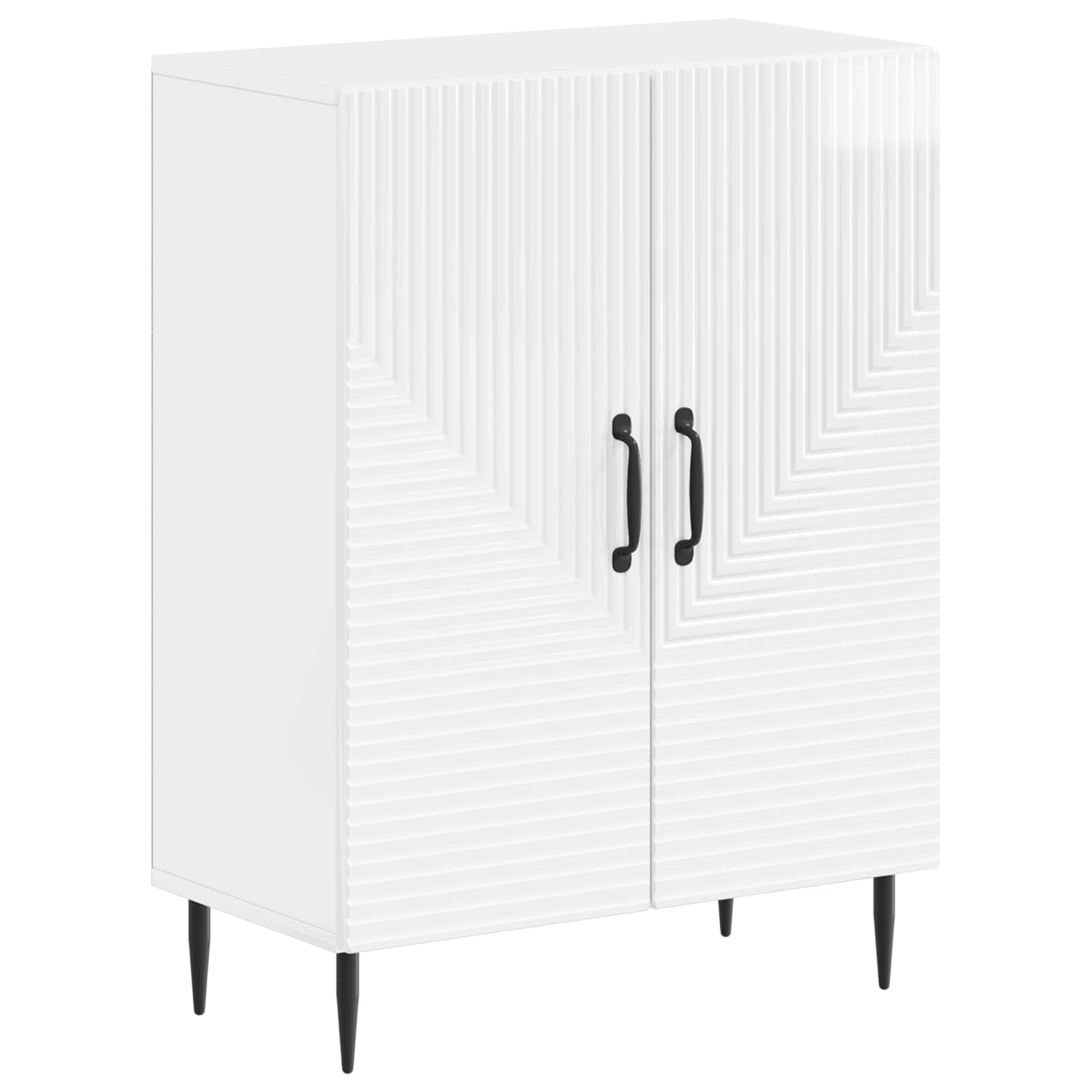 vidaXL 3 Piece Bathroom Cabinet Set HAARLEM High Gloss White 2