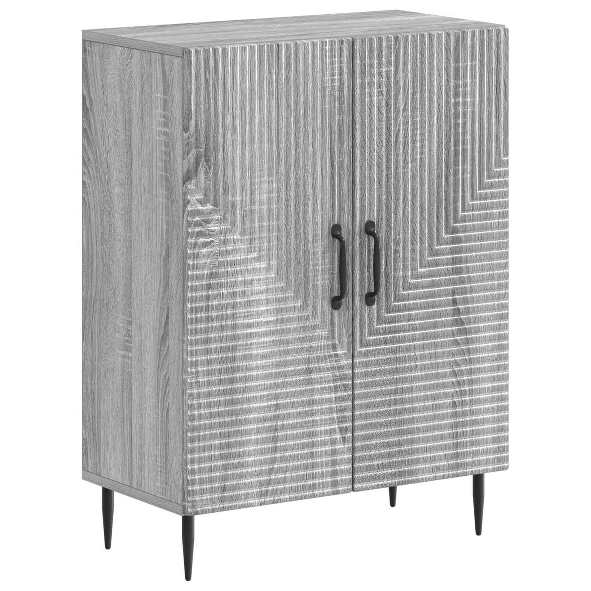 vidaXL 3 Piece Bathroom Cabinet Set HAARLEM Grey Sonoma 3