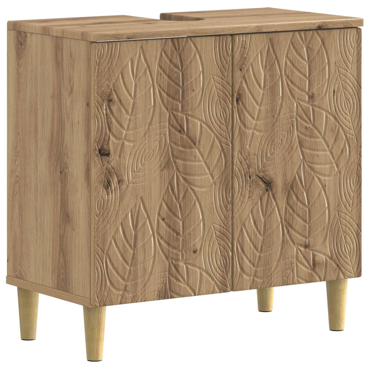 vidaXL 3 Piece Bathroom Cabinet Set DELFT Artisan Oak Engineered Wood 4