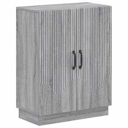 vidaXL 3 Piece Bathroom Cabinet Set HOORN Grey Sonoma Engineered Wood 3