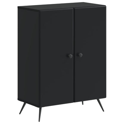 vidaXL 3 Piece Bathroom Cabinet Set BREDA Black Engineered Wood 2