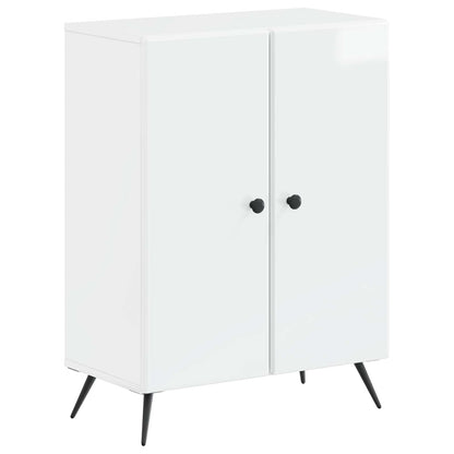 vidaXL 3 Piece Bathroom Cabinet Set BREDA High Gloss White 2