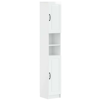 vidaXL 3 Piece Bathroom Cabinet Set UTRECHT High Gloss White 4