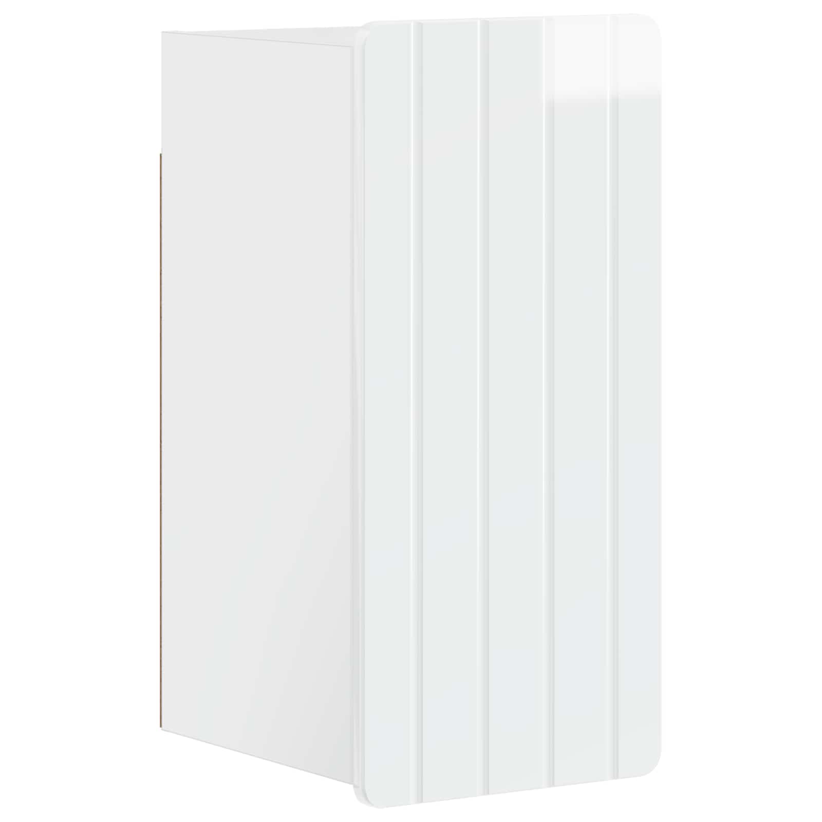 vidaXL 3 Piece Bathroom Cabinet Set ZWOLLE High Gloss White 5