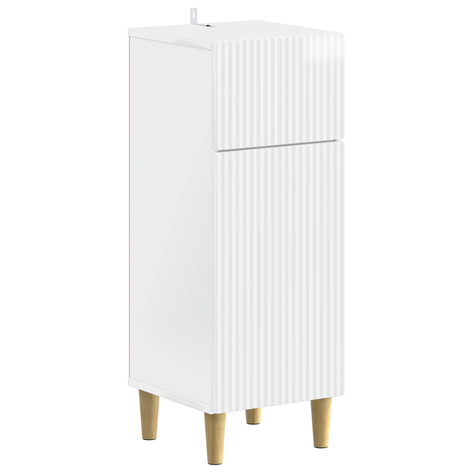 vidaXL 3 Piece Bathroom Cabinet Set ARNHEM High Gloss White 4