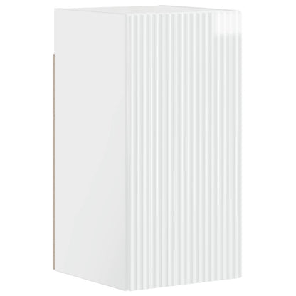 vidaXL 3 Piece Bathroom Cabinet Set ARNHEM High Gloss White 5