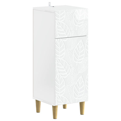 vidaXL 3 Piece Bathroom Cabinet Set DELFT High Gloss White 4