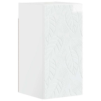 vidaXL 3 Piece Bathroom Cabinet Set DELFT High Gloss White 5