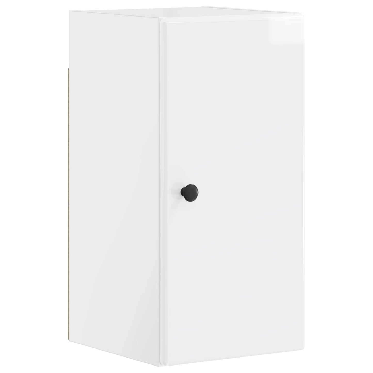 vidaXL 3 Piece Bathroom Cabinet Set BREDA High Gloss White 5
