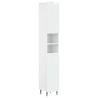 vidaXL 3 Piece Bathroom Cabinet Set ZWOLLE Engineered Wood 3