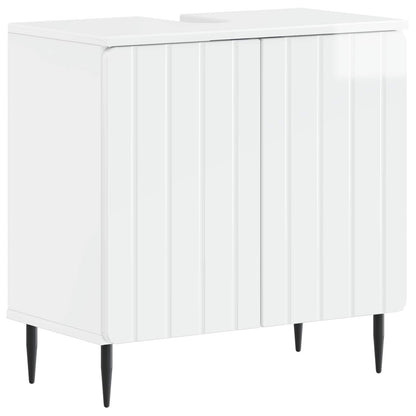 vidaXL 3 Piece Bathroom Cabinet Set ZWOLLE Engineered Wood 4