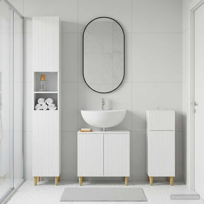 vidaXL 3 Piece Bathroom Cabinet Set ARNHEM Engineered Wood 1