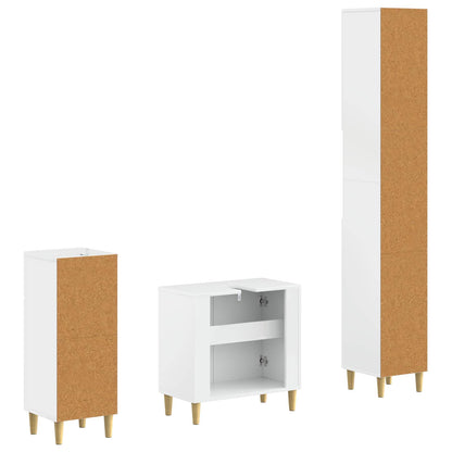 vidaXL 3 Piece Bathroom Cabinet Set ARNHEM Engineered Wood 6