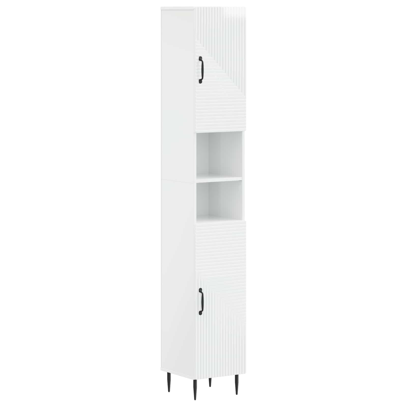 vidaXL 3 Piece Bathroom Cabinet Set HAARLEM Engineered Wood 3