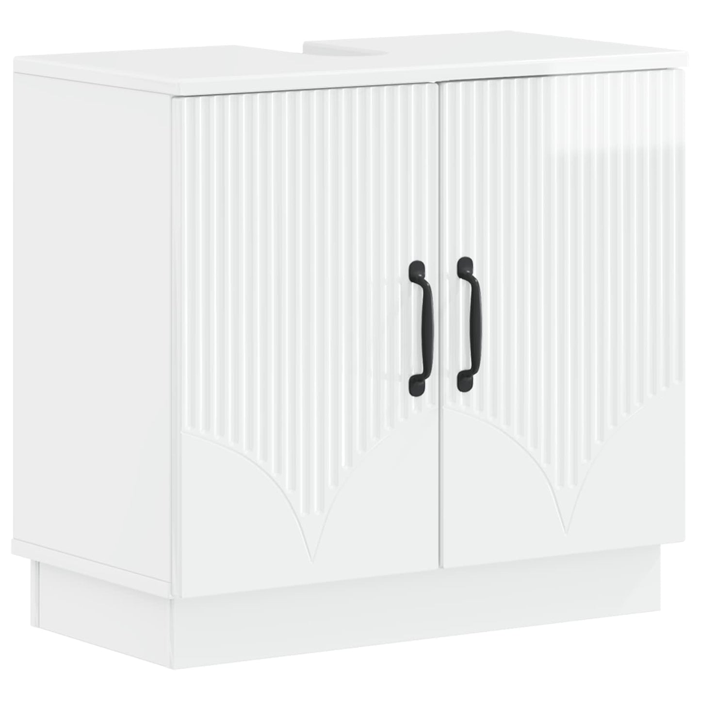 vidaXL 3 Piece Bathroom Cabinet Set HOORN Engineered Wood 4