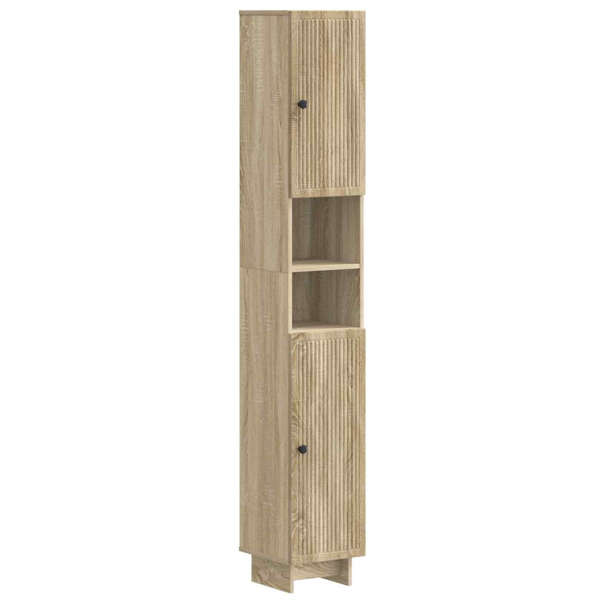 vidaXL 4 Piece Bathroom Cabinet Set EDE Sonoma Oak Engineered Wood 6