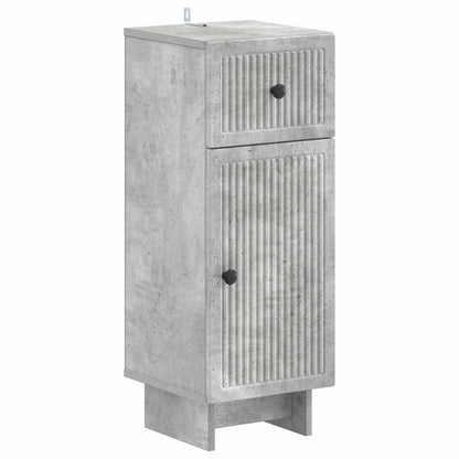vidaXL 4 Piece Bathroom Cabinet Set EDE Concrete Grey Engineered Wood 4