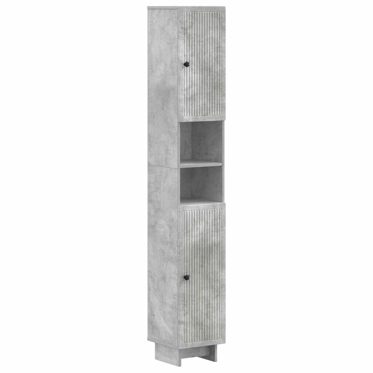 vidaXL 4 Piece Bathroom Cabinet Set EDE Concrete Grey Engineered Wood 6