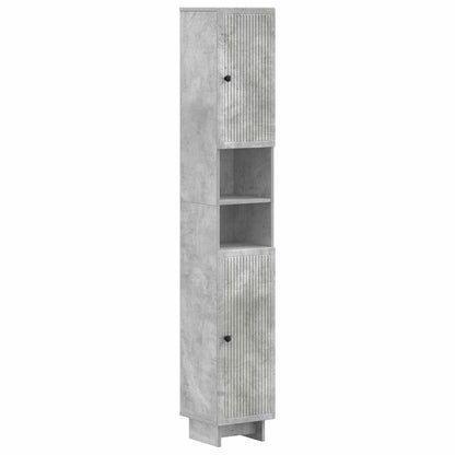 vidaXL 4 Piece Bathroom Cabinet Set EDE Concrete Grey Engineered Wood 6