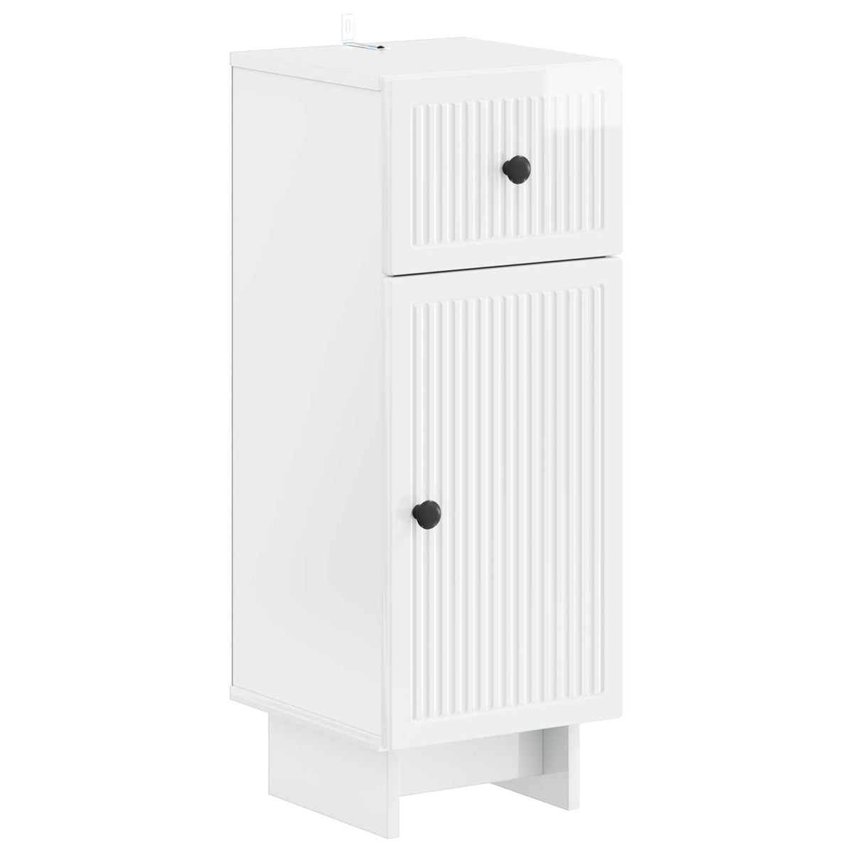 vidaXL 4 Piece Bathroom Cabinet Set EDE High Gloss White 4