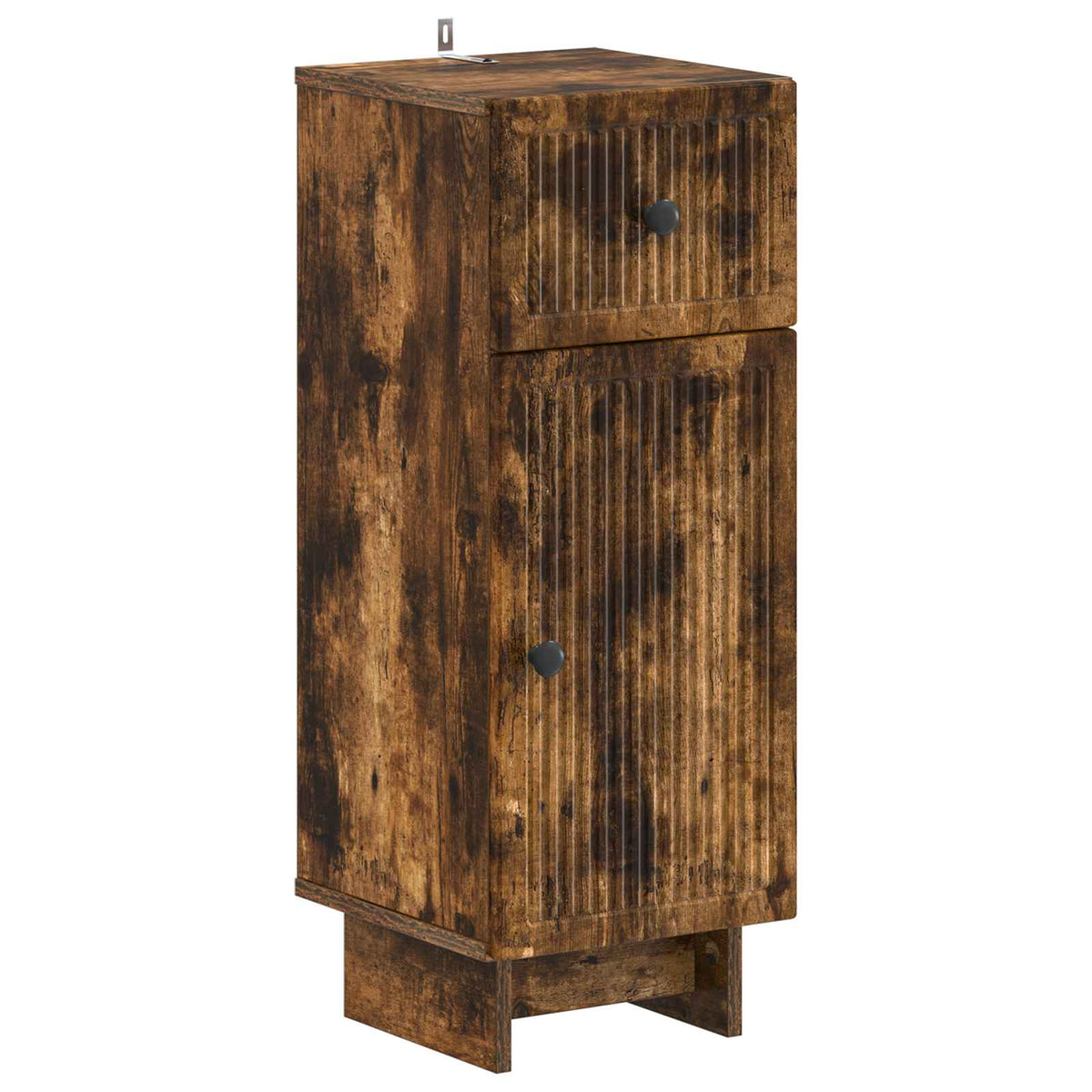 vidaXL 4 Piece Bathroom Cabinet Set EDE Smoked Oak Engineered Wood 4