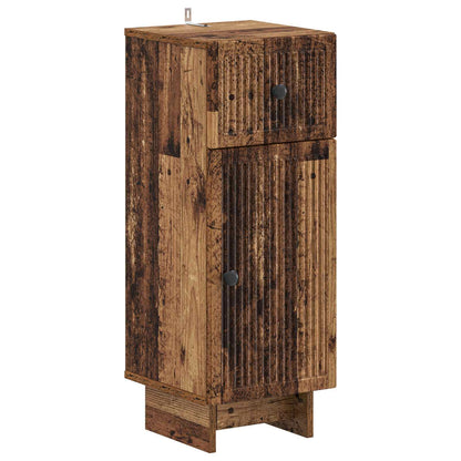 vidaXL 4 Piece Bathroom Cabinet Set EDE Old Wood Engineered Wood 4