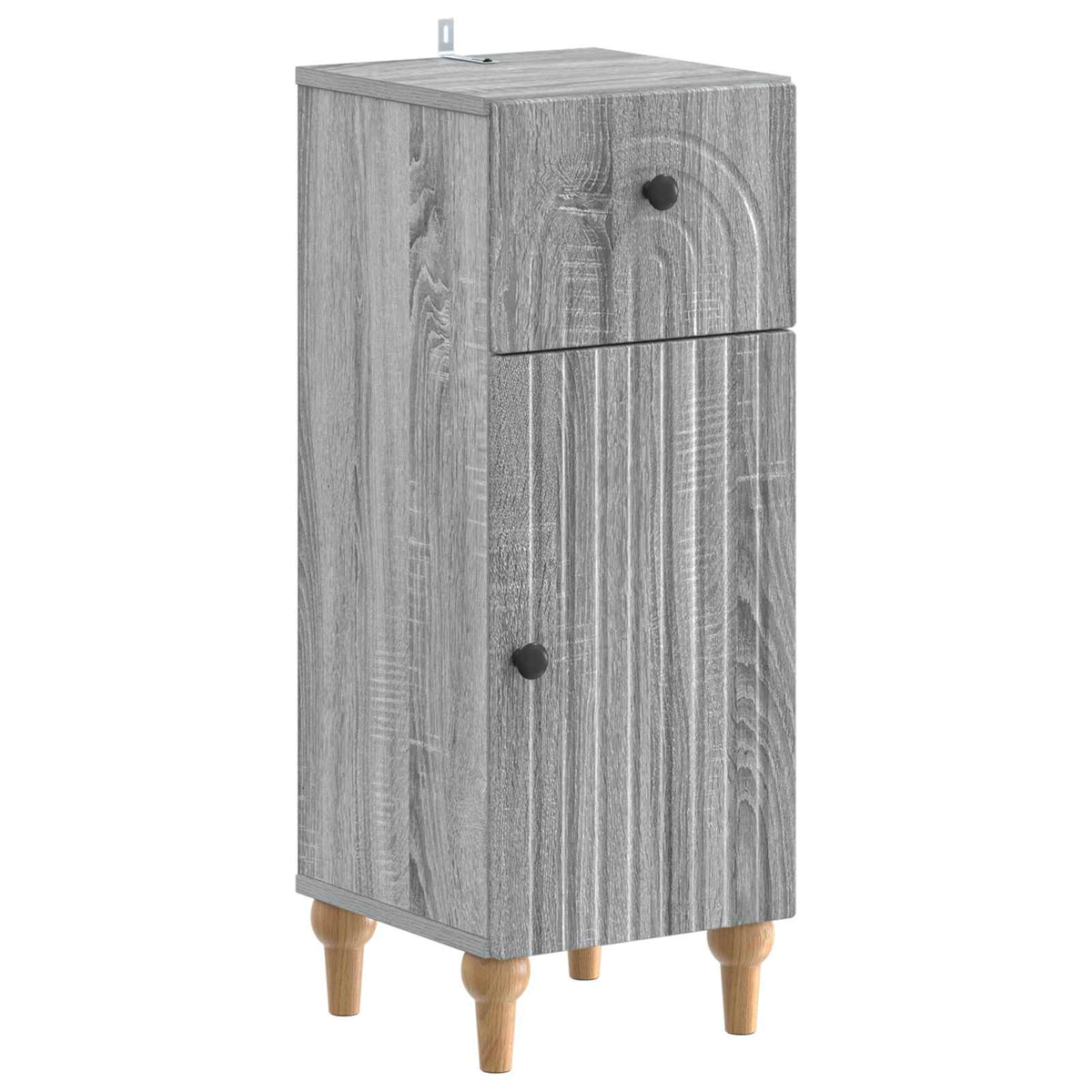 vidaXL 4 Piece Bathroom Cabinet Set ALKMAAR Grey Sonoma 4