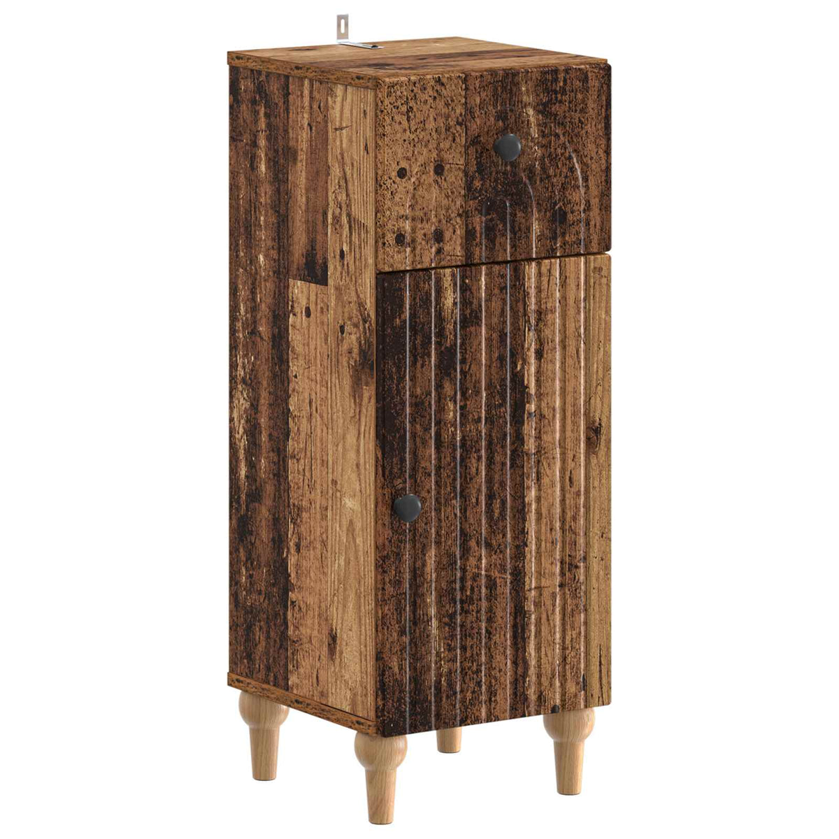 vidaXL 4 Piece Bathroom Cabinet Set ALKMAAR Old Wood Engineered Wood 4