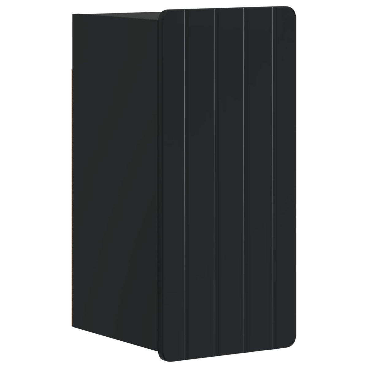 vidaXL 4 Piece Bathroom Cabinet Set ZWOLLE Black Engineered Wood 3