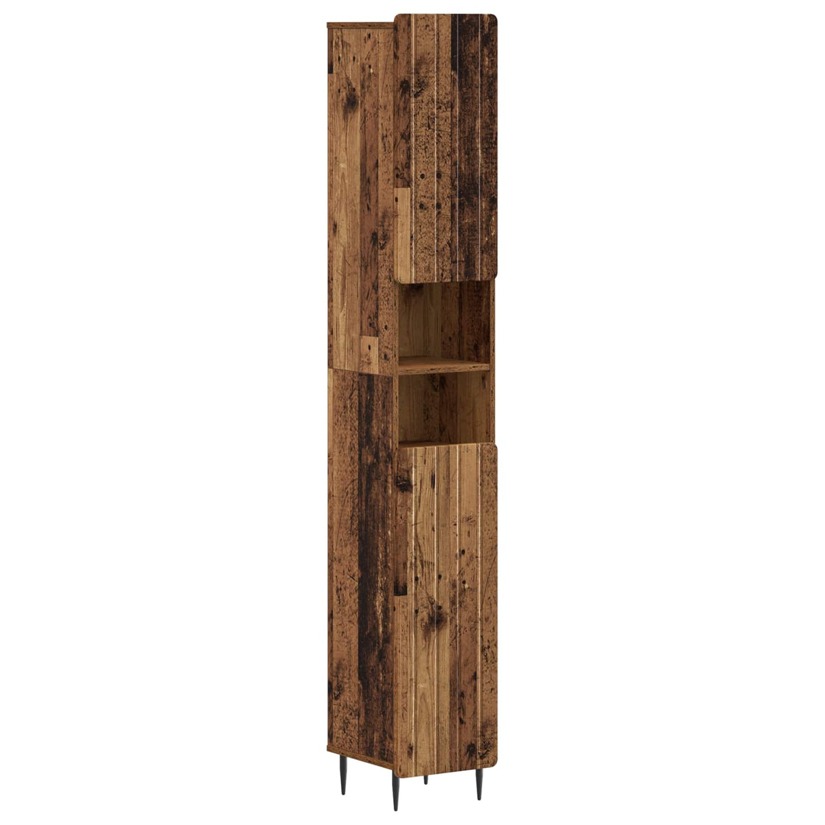 vidaXL 4 Piece Bathroom Cabinet Set ZWOLLE Old Wood Engineered Wood 6