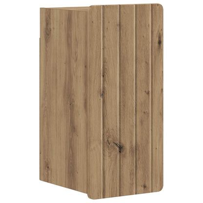 vidaXL 4 Piece Bathroom Cabinet Set ZWOLLE Artisan Oak Engineered Wood 3