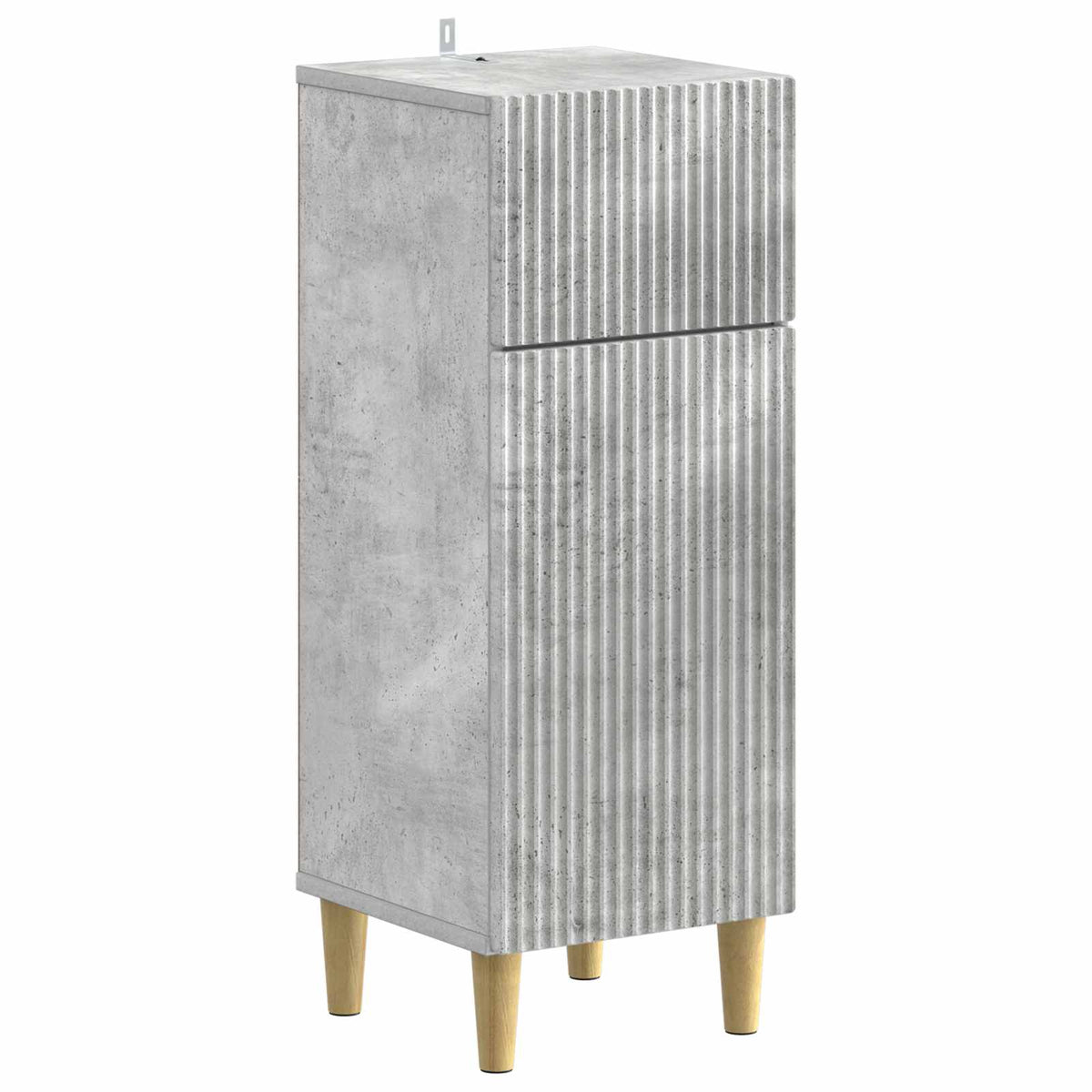 vidaXL 4 Piece Bathroom Cabinet Set ARNHEM Concrete Grey 4