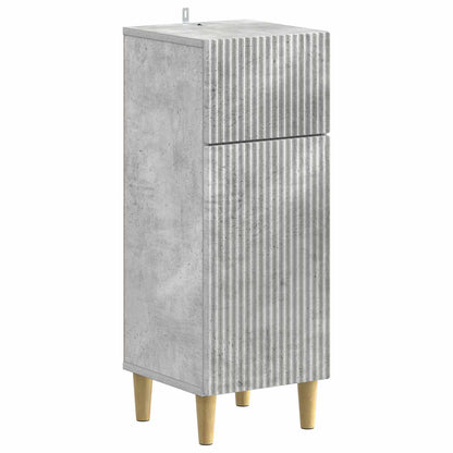 vidaXL 4 Piece Bathroom Cabinet Set ARNHEM Concrete Grey 4