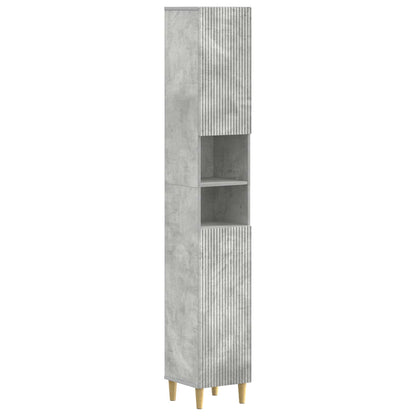 vidaXL 4 Piece Bathroom Cabinet Set ARNHEM Concrete Grey 6