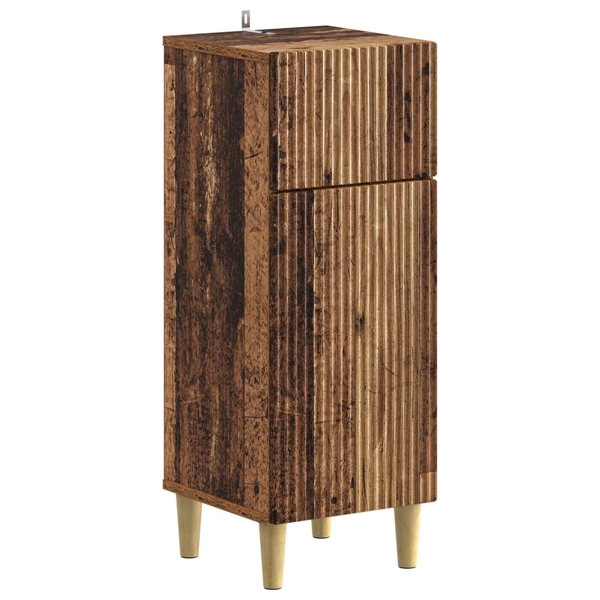 vidaXL 4 Piece Bathroom Cabinet Set ARNHEM Old Wood Engineered Wood 4