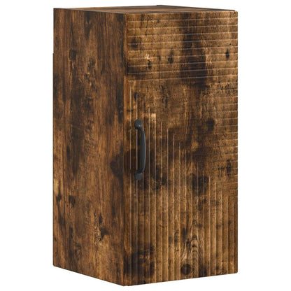 vidaXL 4 Piece Bathroom Cabinet Set HAARLEM Smoked Oak Engineered Wood 3