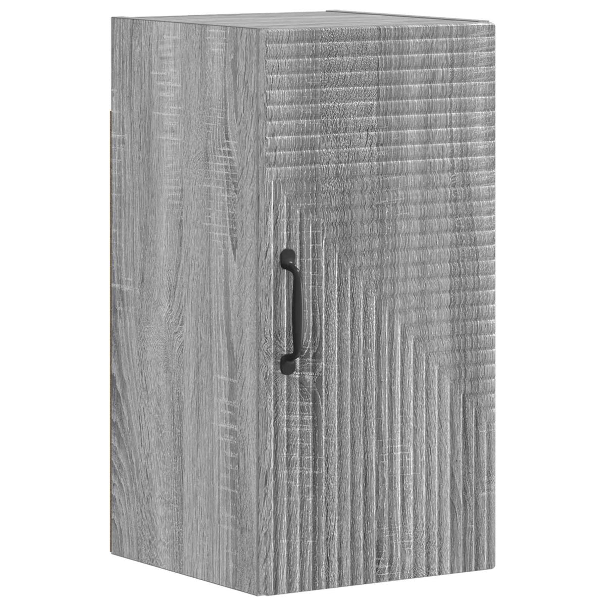 4 Piece Bathroom Cabinet Set ALKMAAR Grey sonoma Two-way stripes