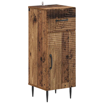 vidaXL 4 Piece Bathroom Cabinet Set HAARLEM Old Wood Engineered Wood 4