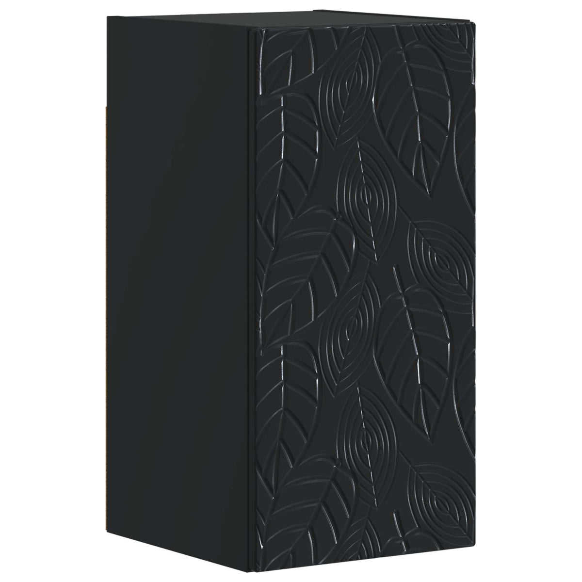vidaXL 4 Piece Bathroom Cabinet Set DELFT Black Engineered Wood 3