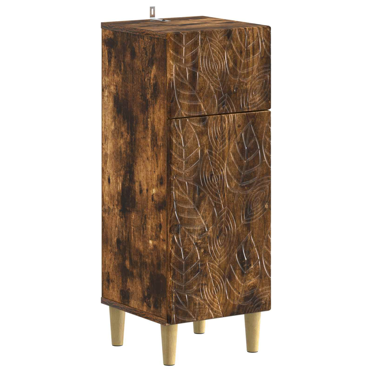 vidaXL 4 Piece Bathroom Cabinet Set DELFT Smoked Oak Engineered Wood 4